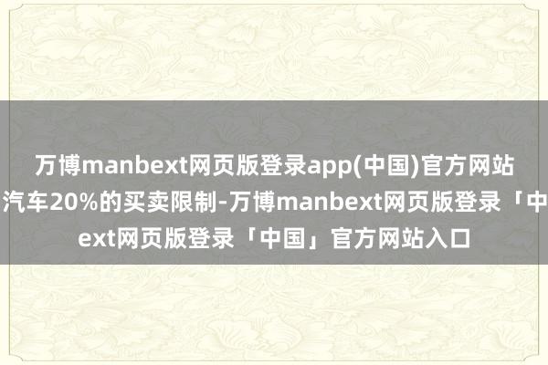 万博manbext网页版登录app(中国)官方网站飞行汽车有望达到汽车20%的买卖限制-万博manbext网页版登录「中国」官方网站入口
